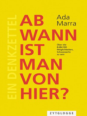 cover image of Ab wann ist man von hier?